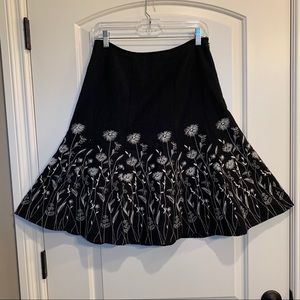 Christopher and Banks Embroidered Skirt Size 6